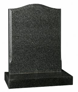 Flint Grey Granite Headstone - 16026