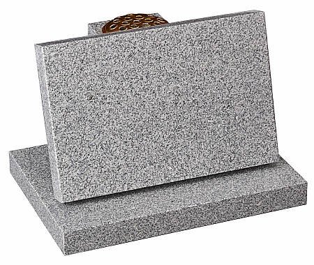 Granite Lunar Grey Cremation Memorial - 16197