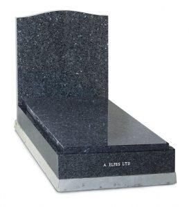 Peal Blue Granite Jewish Headstone - ES26C